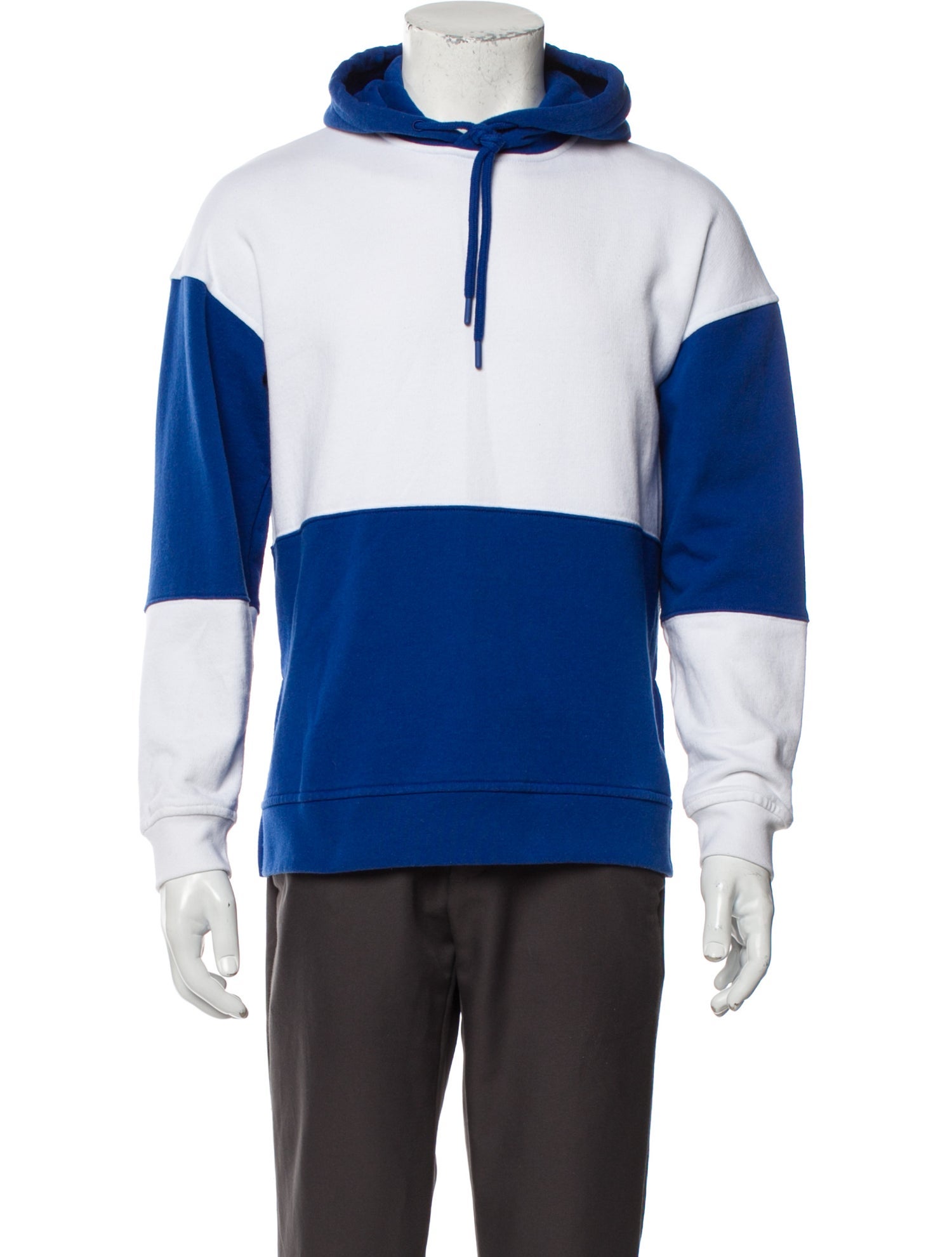 Ganni Colorblock Pattern Crew Neck Hoodie