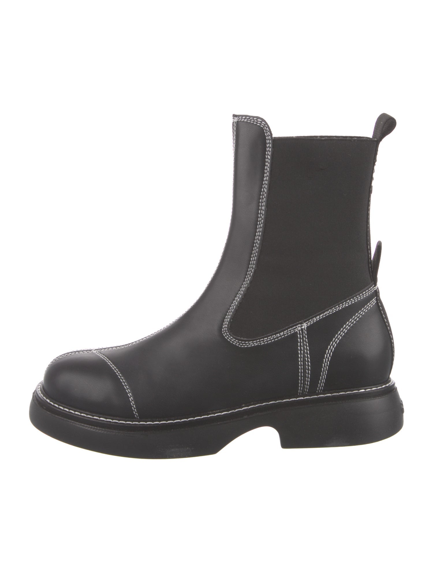 Ganni Leather Chelsea Boots w/ Tags