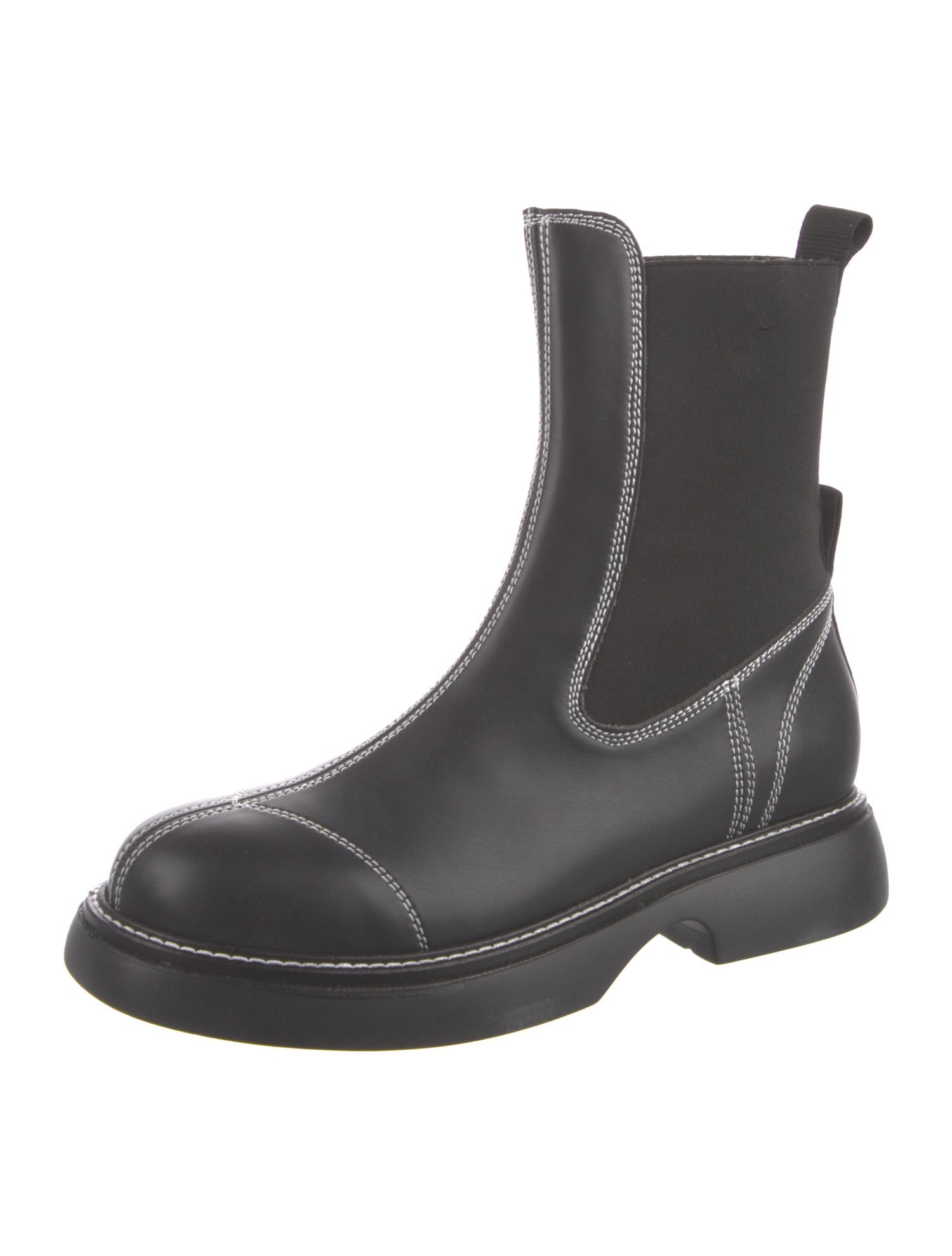 Ganni Leather Chelsea Boots w/ Tags