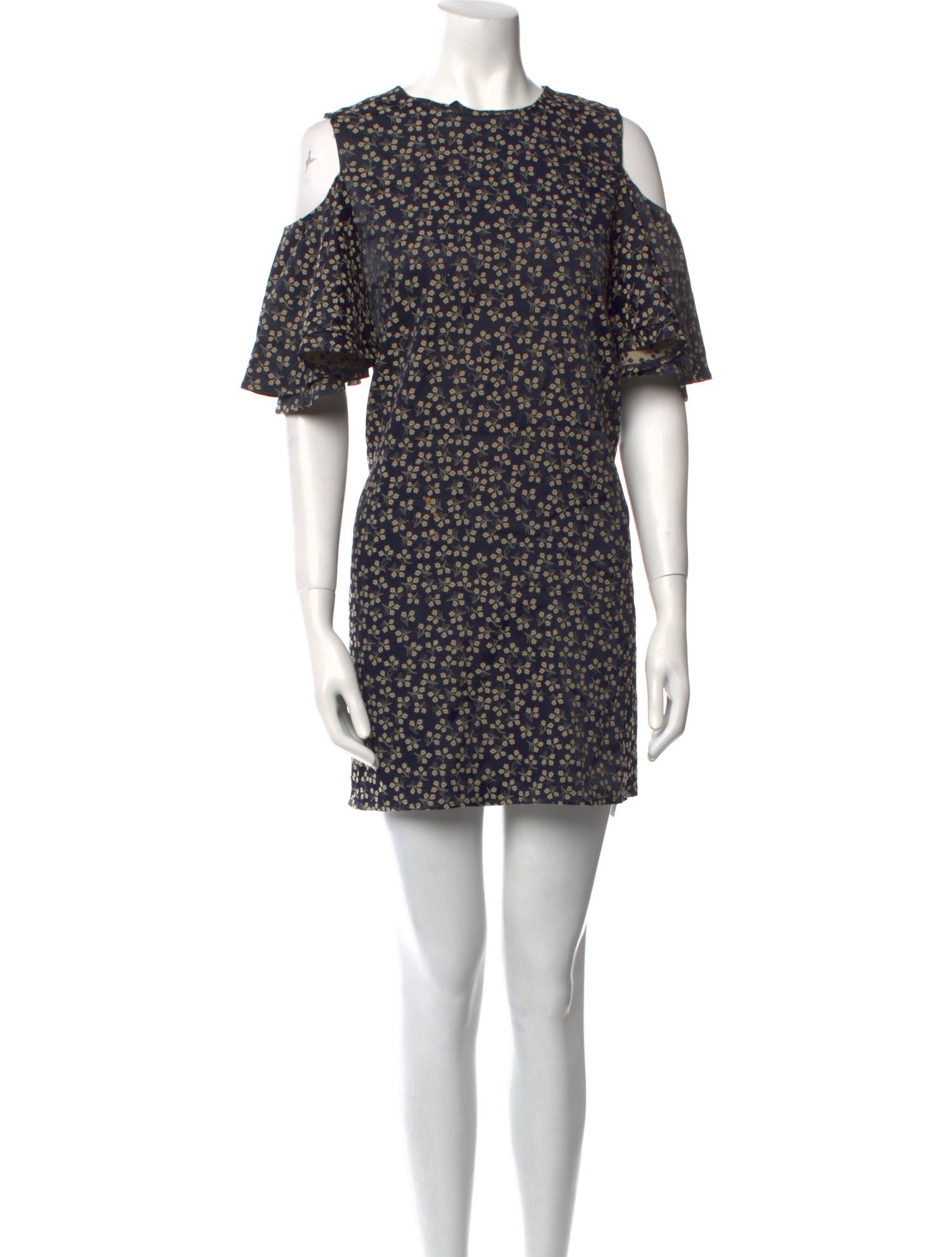 Ganni Floral Print Mini Dress