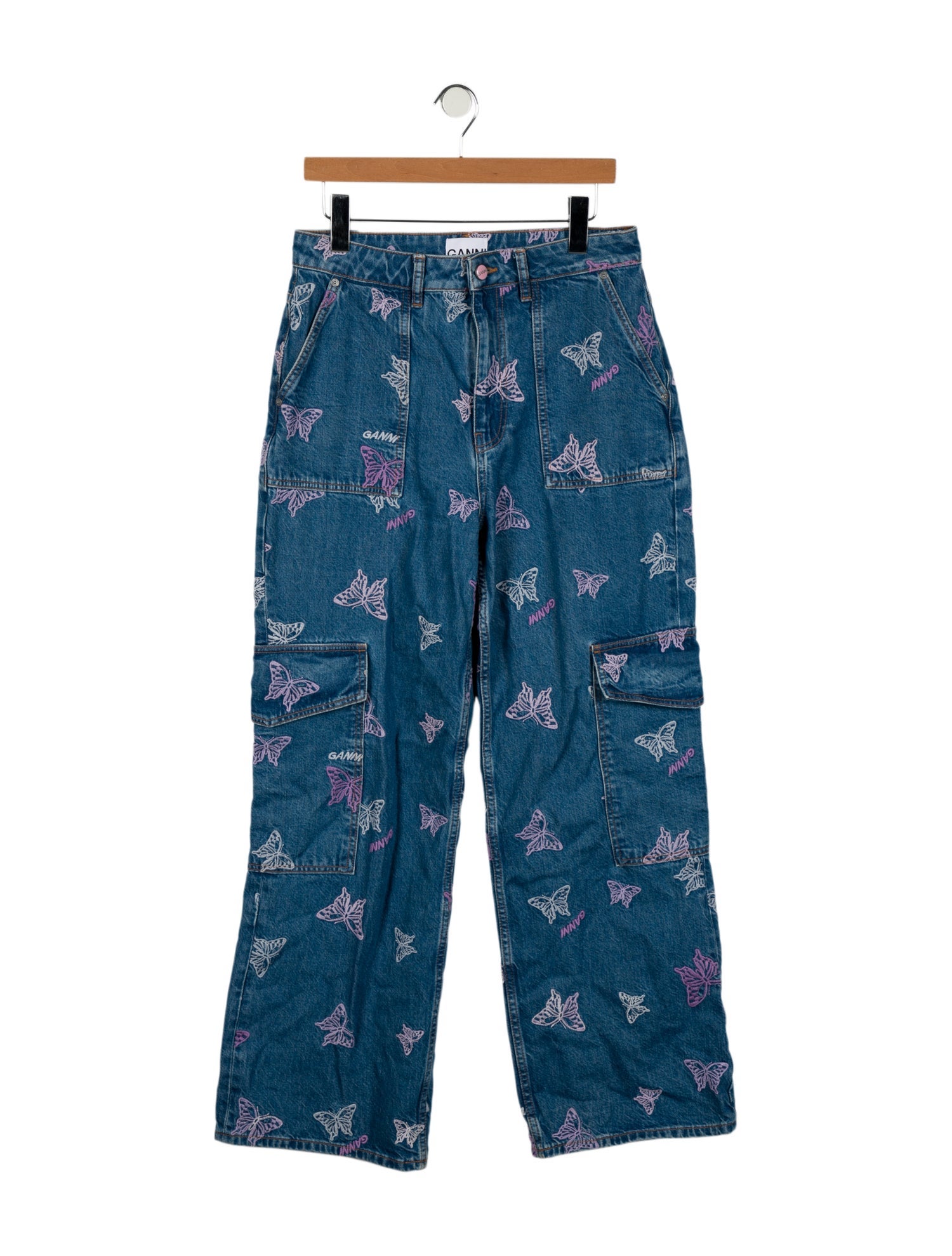 Ganni High-Rise Wide Leg Jeans