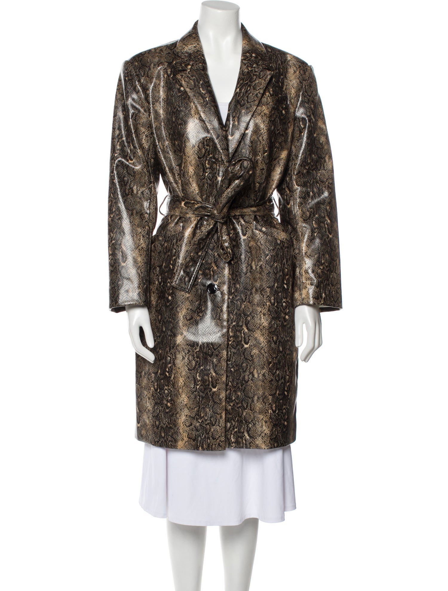 Ganni Animal Print Coat