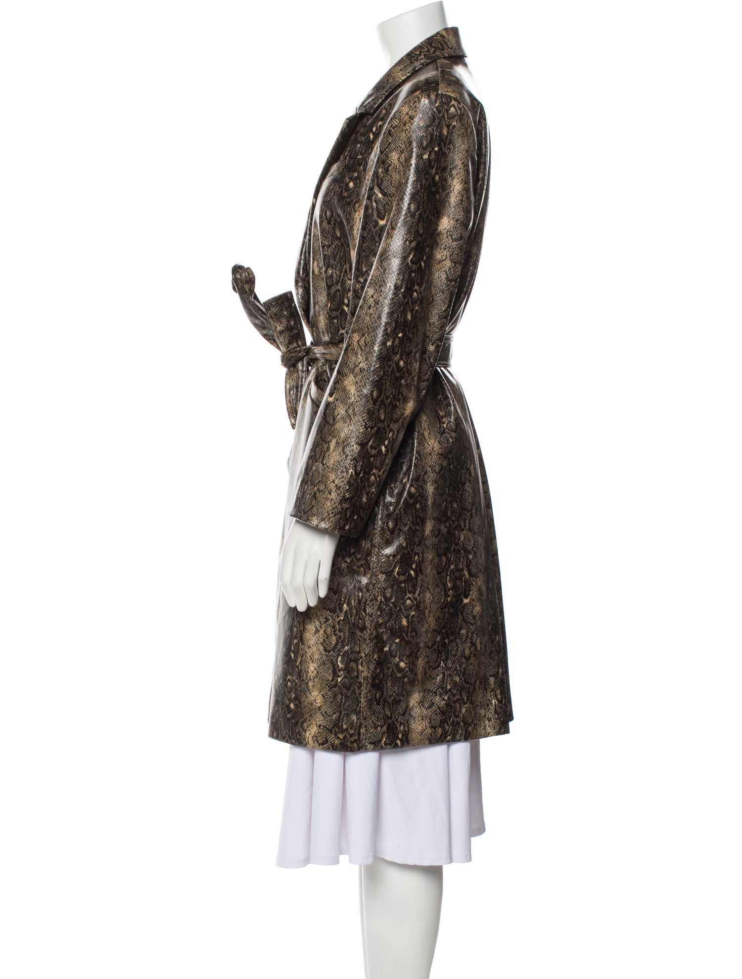 Ganni Animal Print Coat