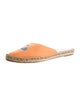 Ganni Canvas Embroidered Accent Espadrilles