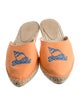 Ganni Canvas Embroidered Accent Espadrilles