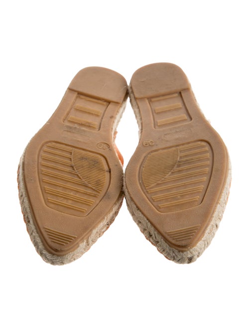 Ganni Canvas Embroidered Accent Espadrilles