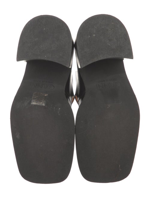 Ganni Leather Crystal Embellishments Pumps