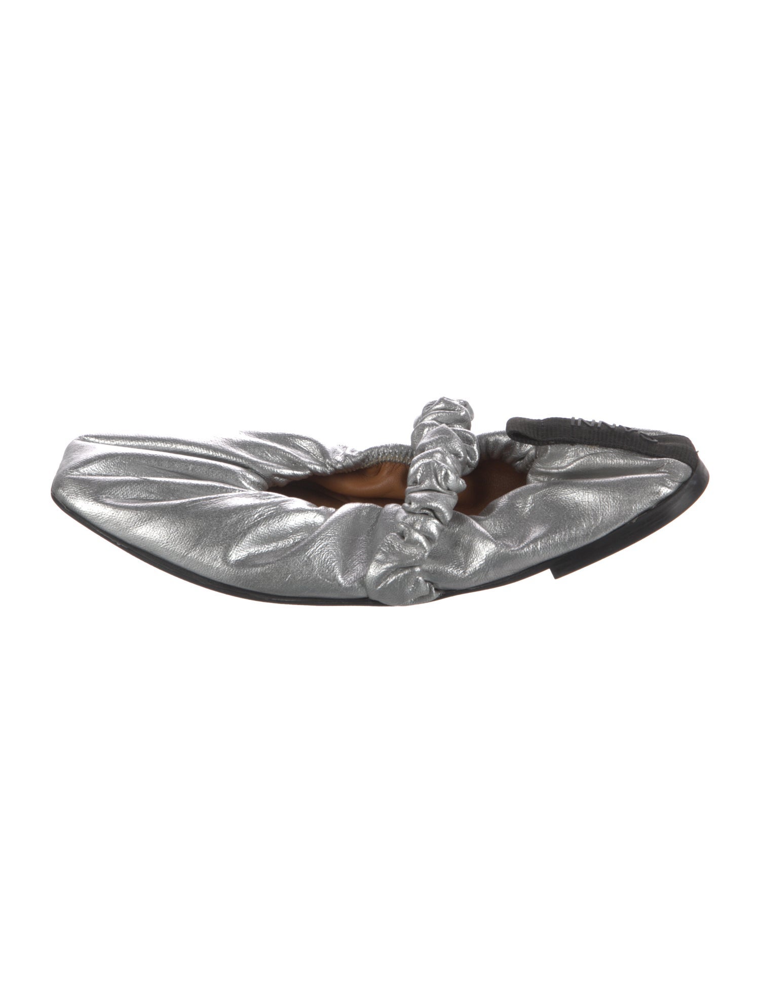 Ganni Leather Ballet Flats