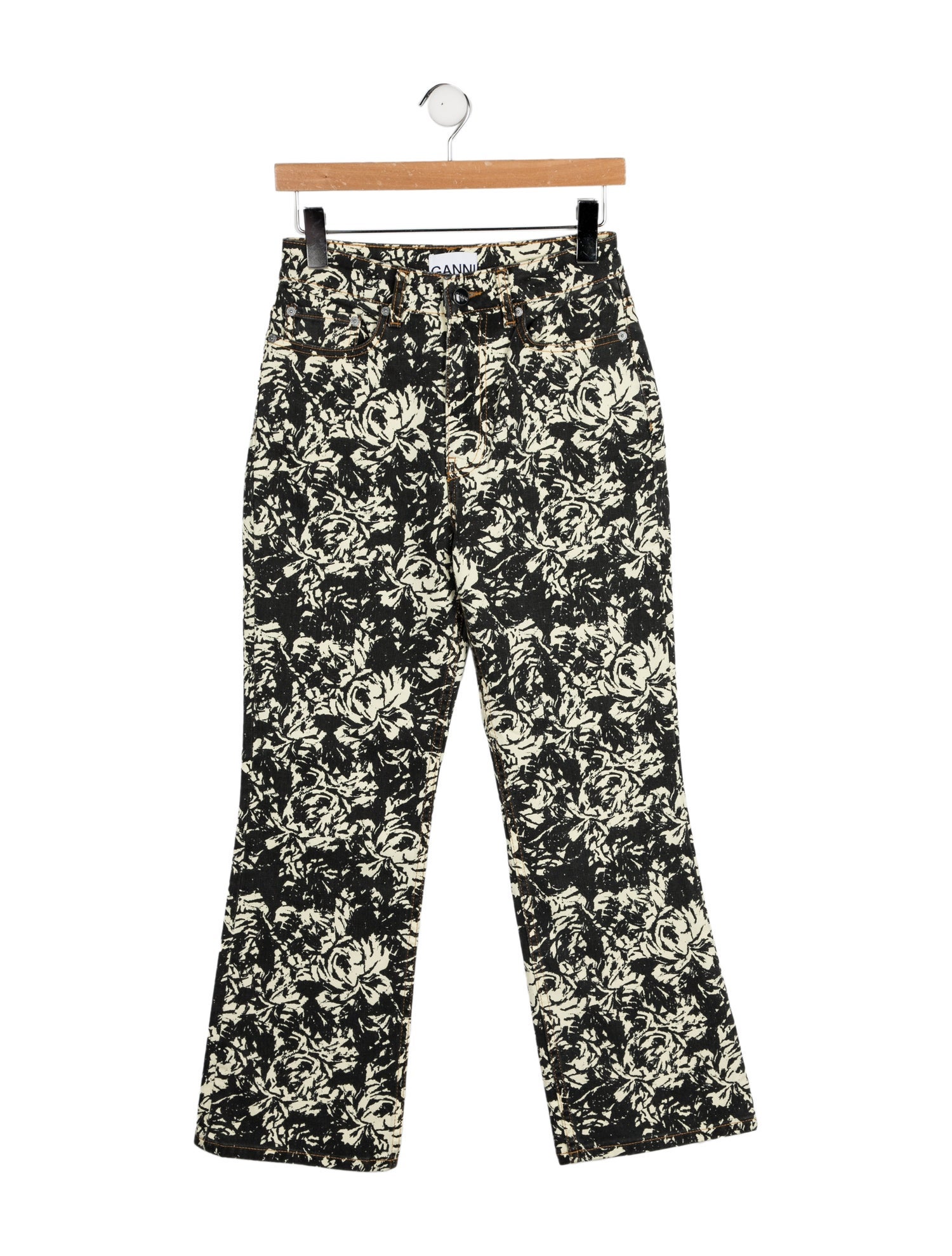 Ganni High-Rise Wide Leg Jeans w/ Tags