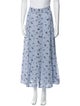 Ganni Floral Print Long Skirt