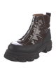 Ganni Patent Leather Combat Boots