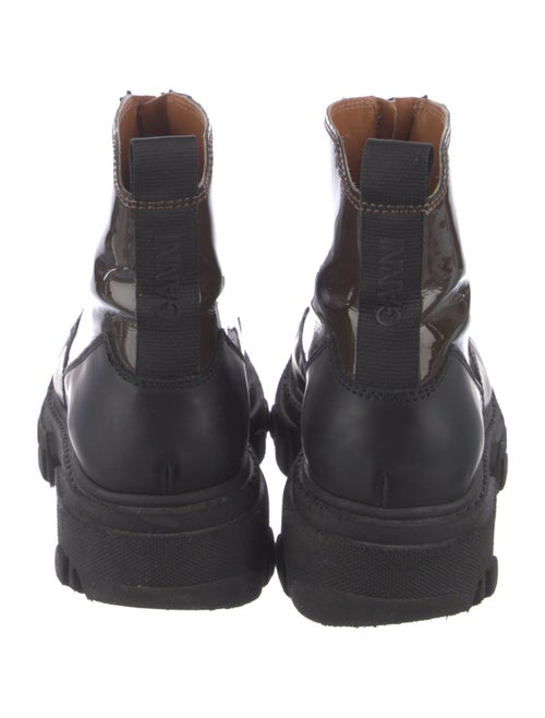 Ganni Patent Leather Combat Boots