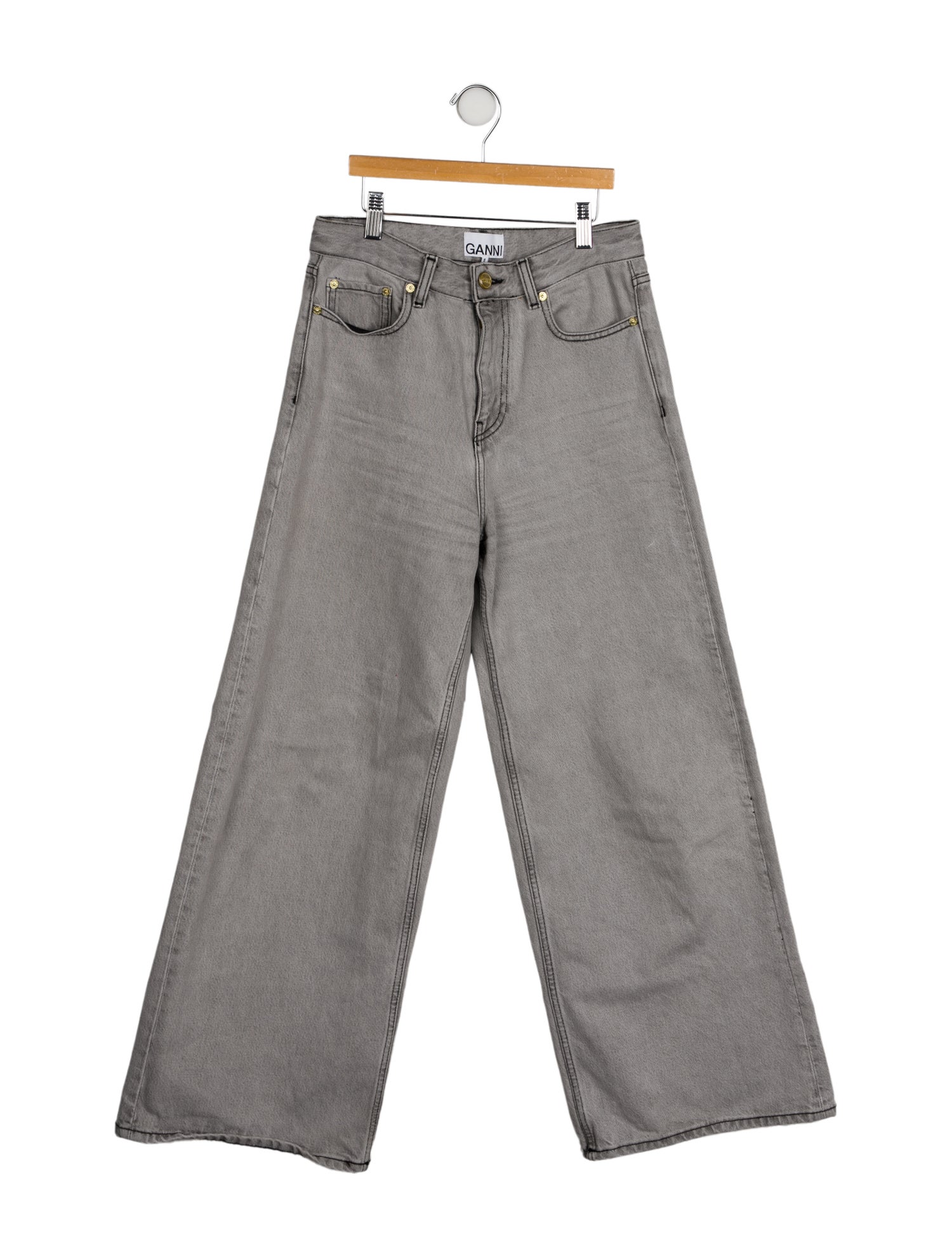 Ganni High-Rise Wide Leg Jeans