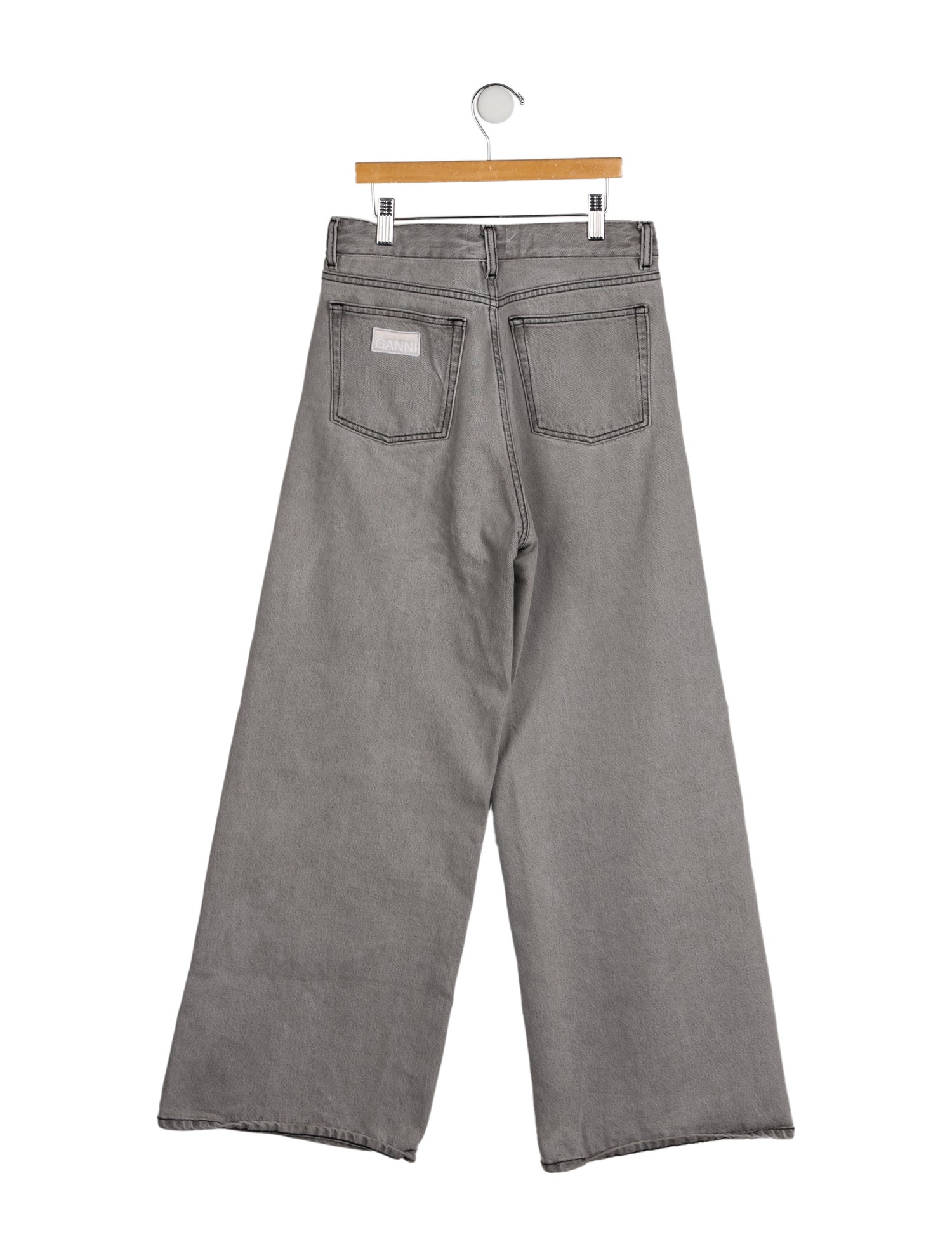 Ganni High-Rise Wide Leg Jeans