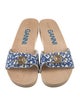 Ganni Canvas Printed Slides