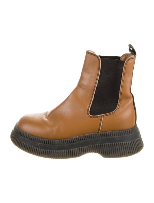 Ganni Leather Chelsea Boots