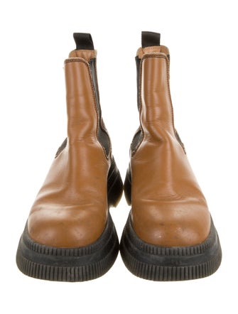 Ganni Leather Chelsea Boots