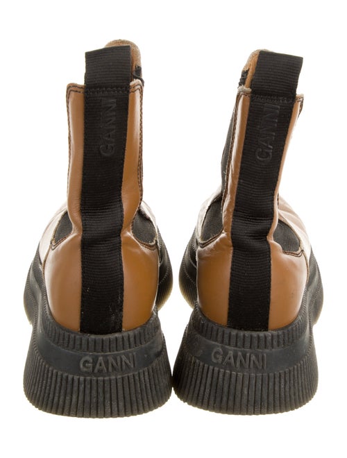 Ganni Leather Chelsea Boots