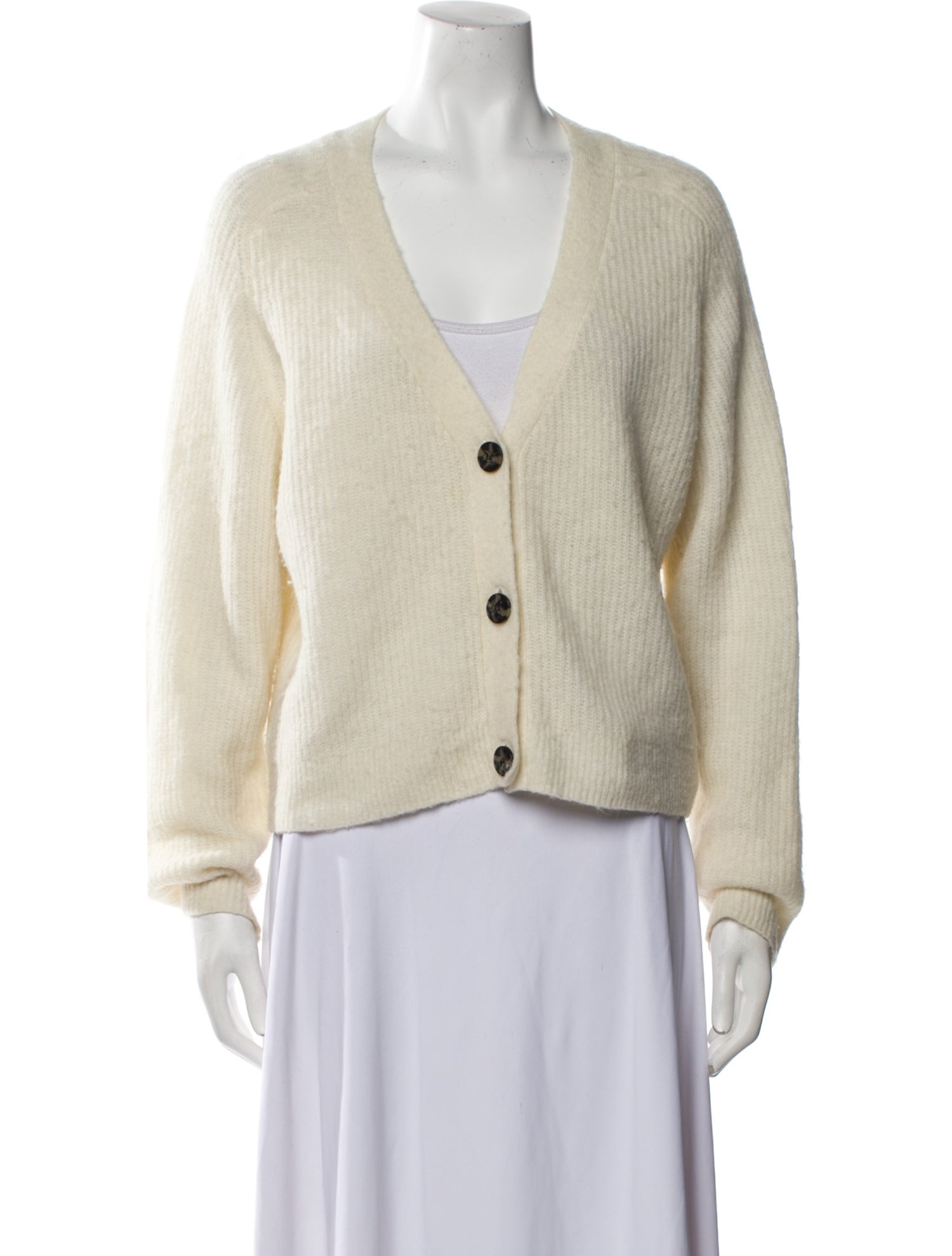 Ganni Alpaca V-Neck Sweater