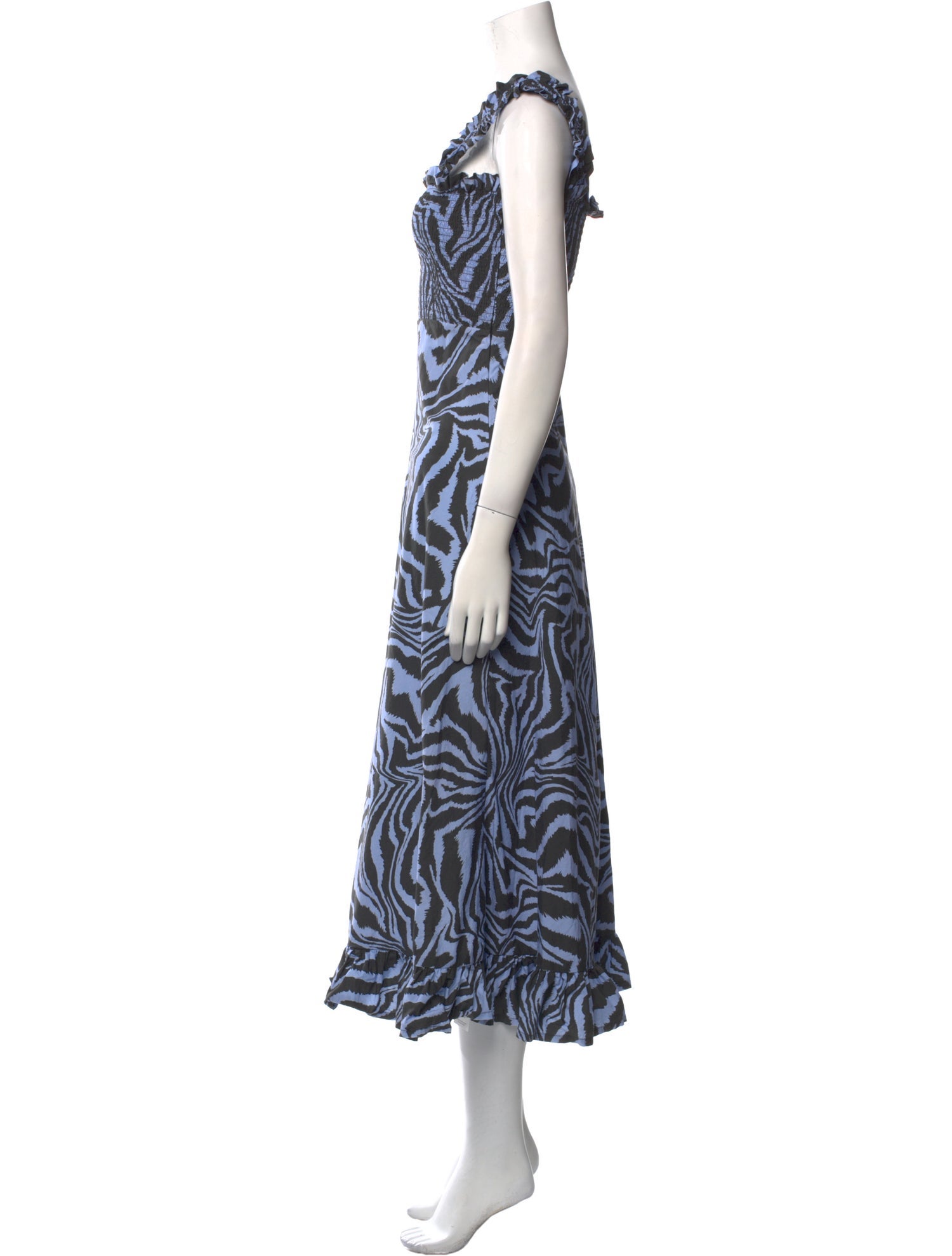 Ganni Printed Long Dress