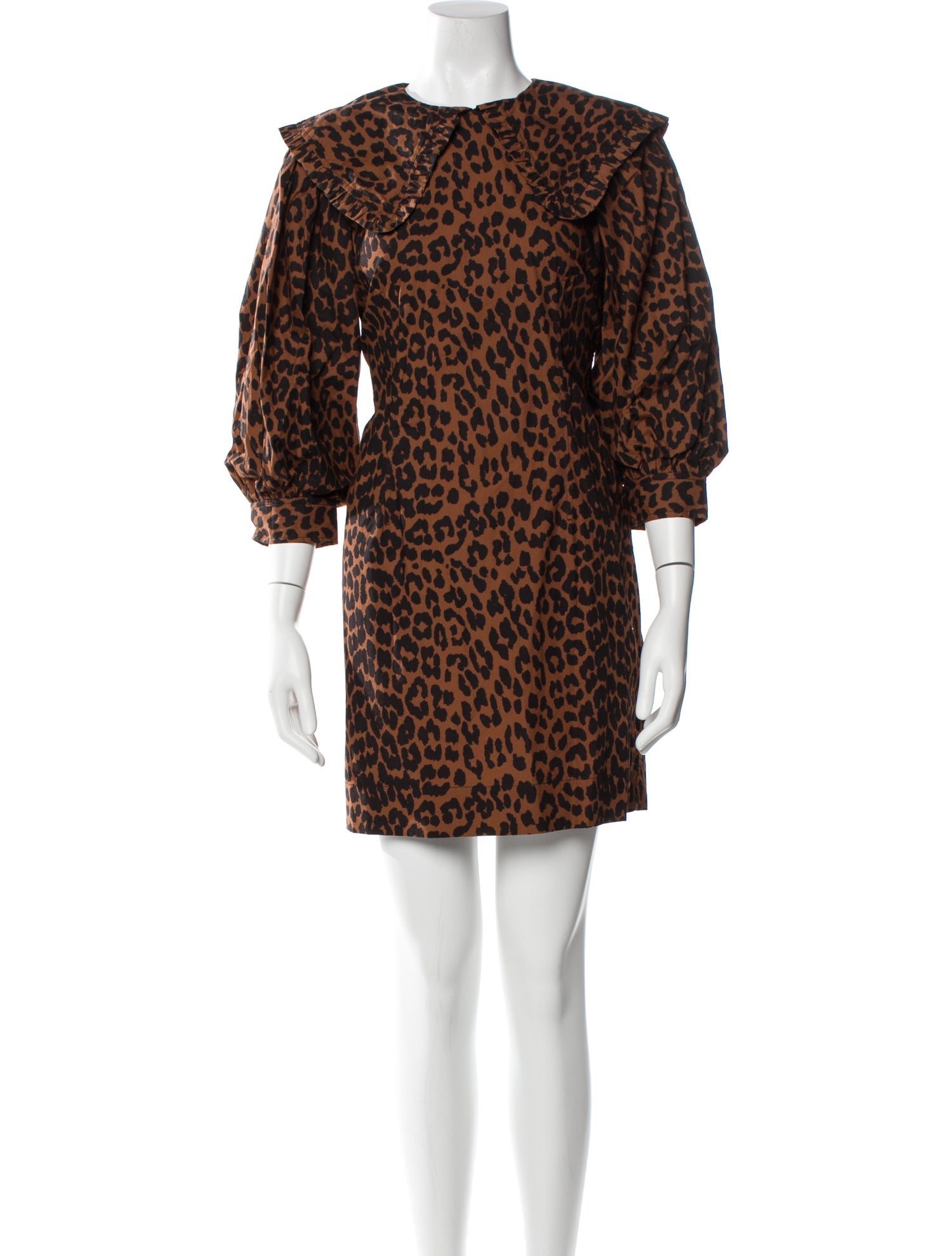 Ganni Animal Print Mini Dress
