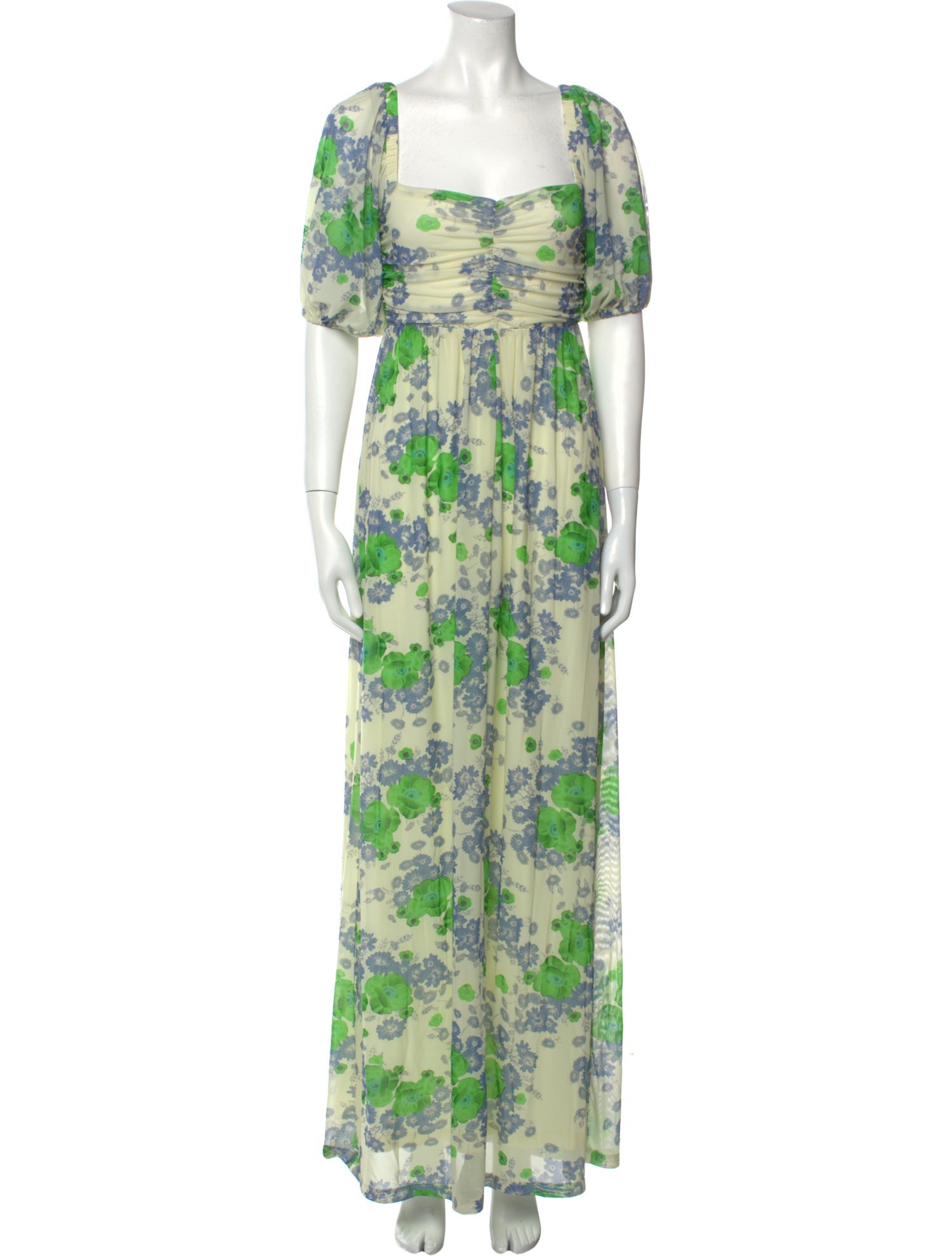 Ganni Floral Print Long Dress