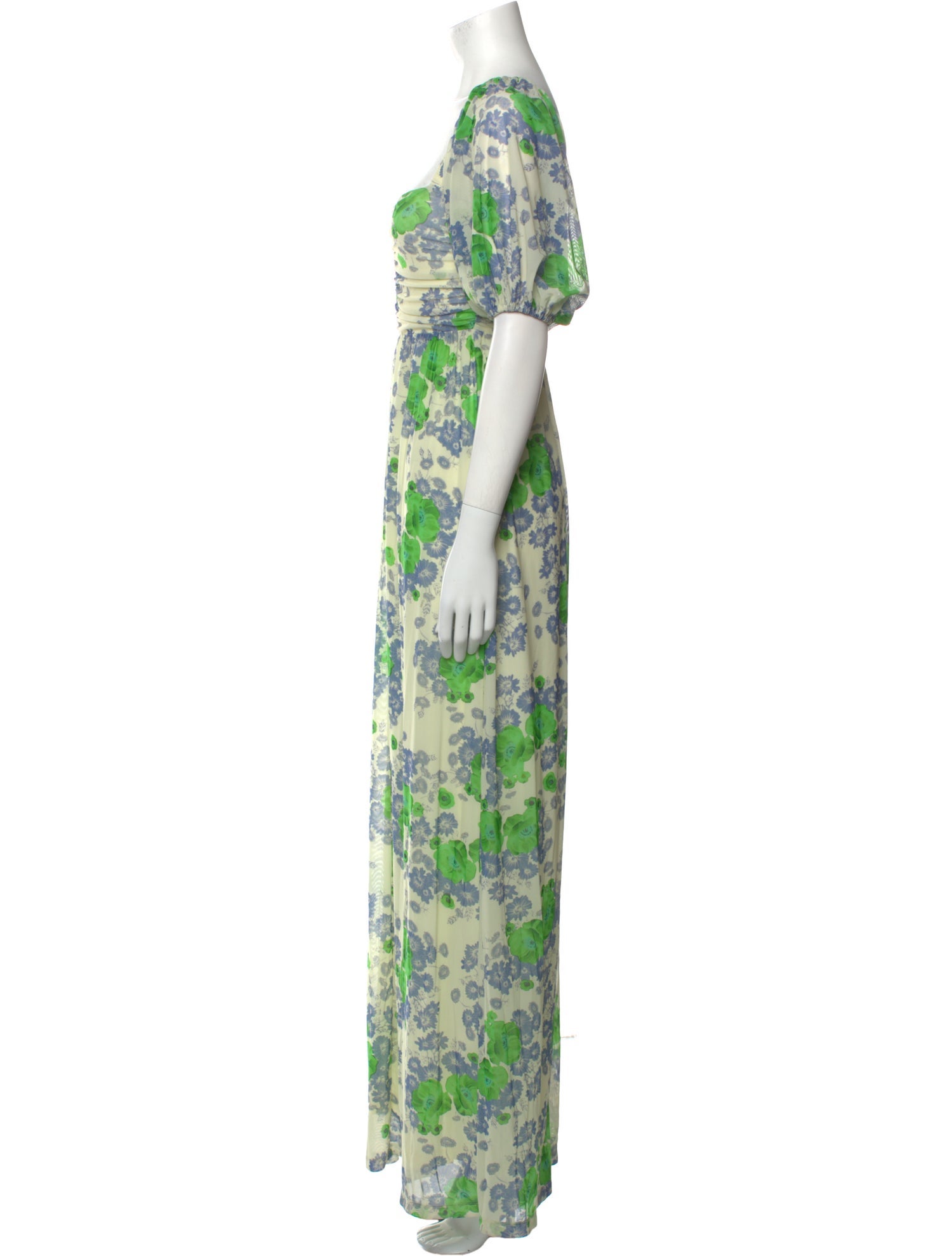 Ganni Floral Print Long Dress