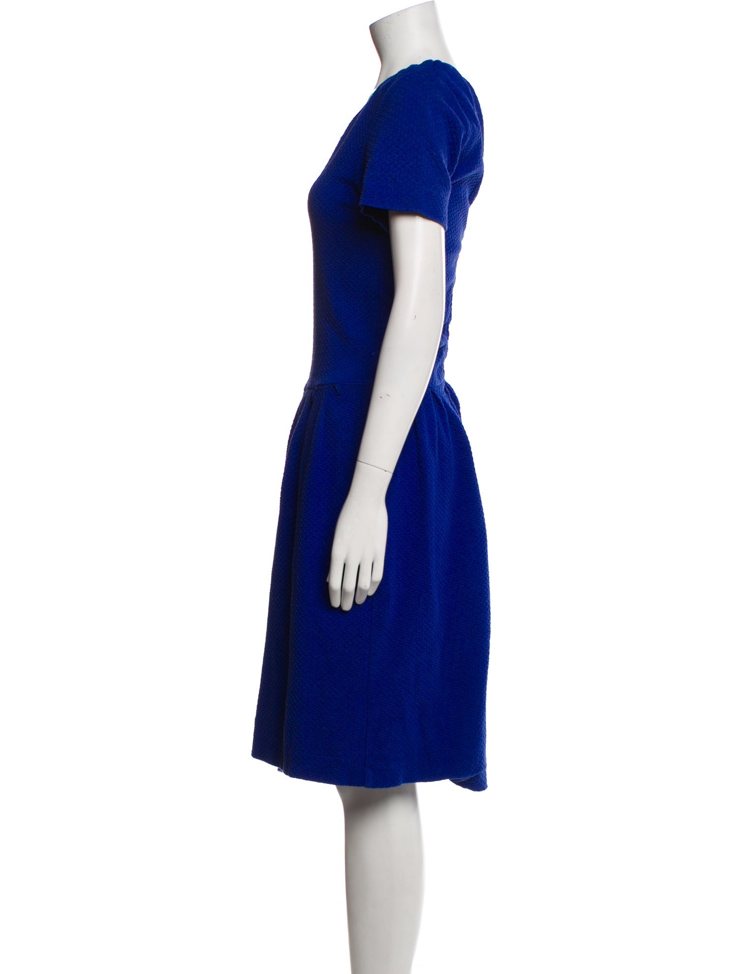 Ganni Scoop Neck Midi Length Dress