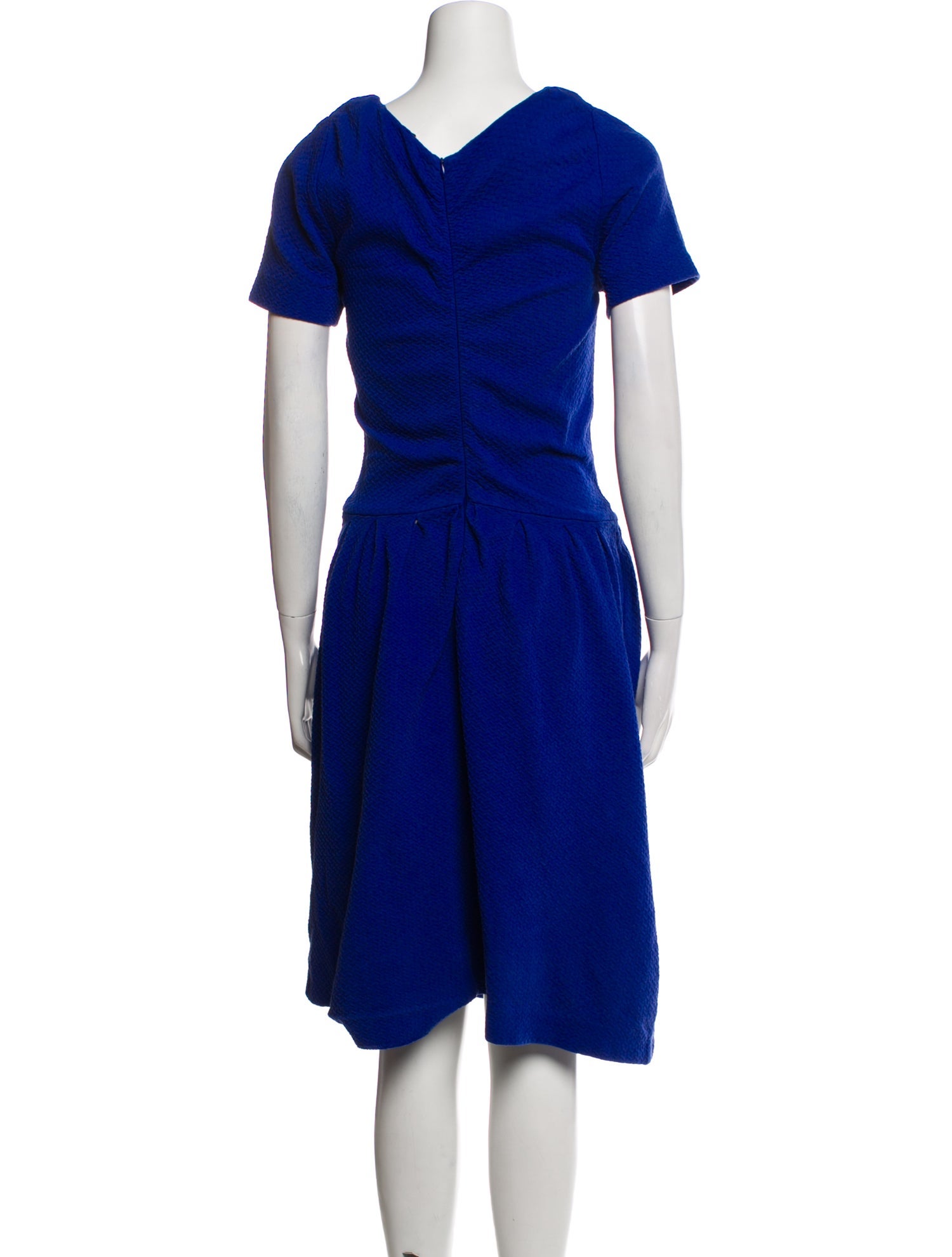 Ganni Scoop Neck Midi Length Dress