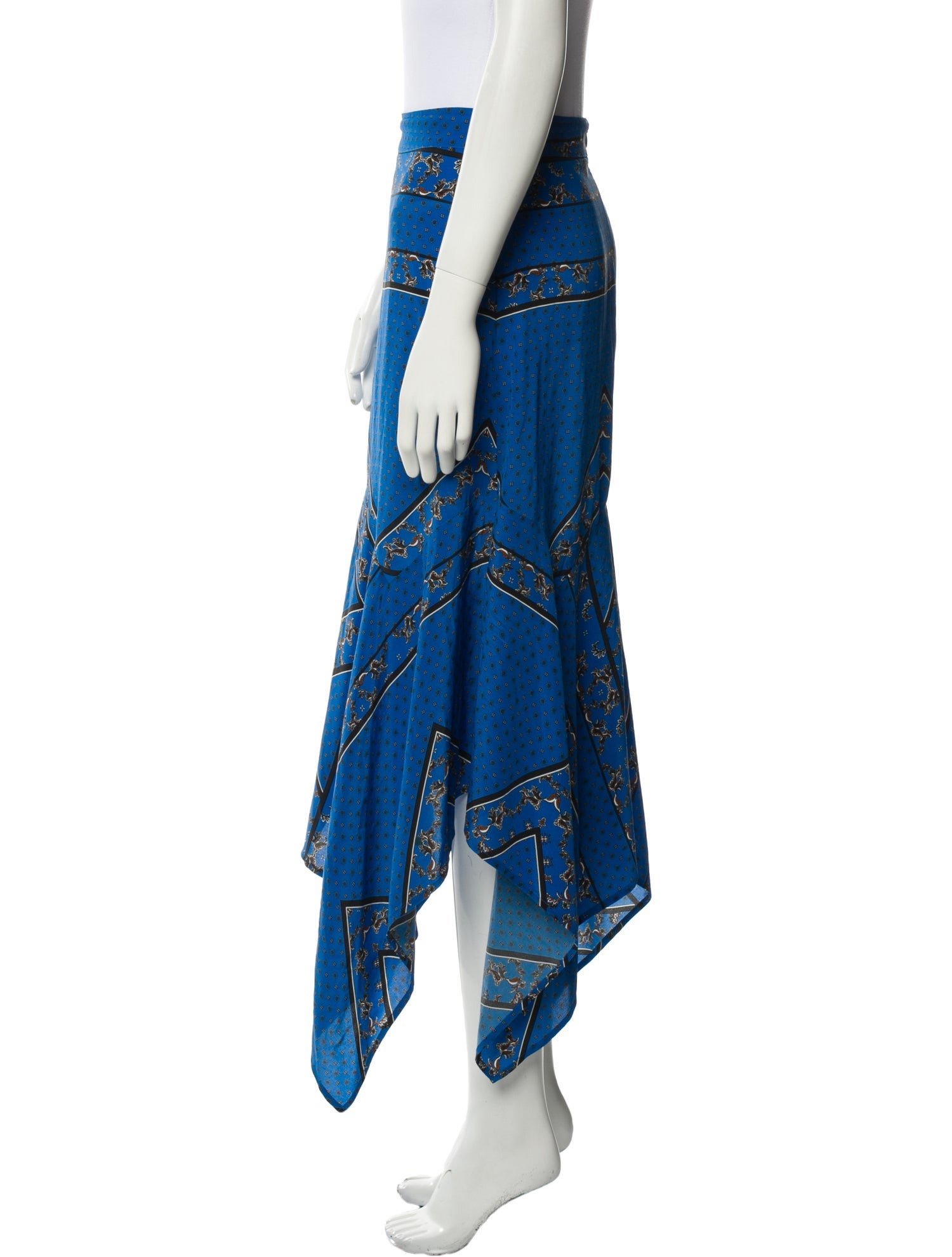 Ganni Silk Midi Length Skirt
