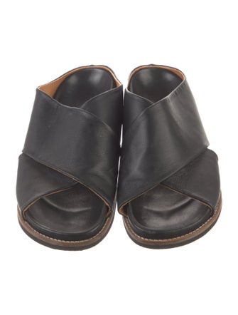 Ganni Leather Slides