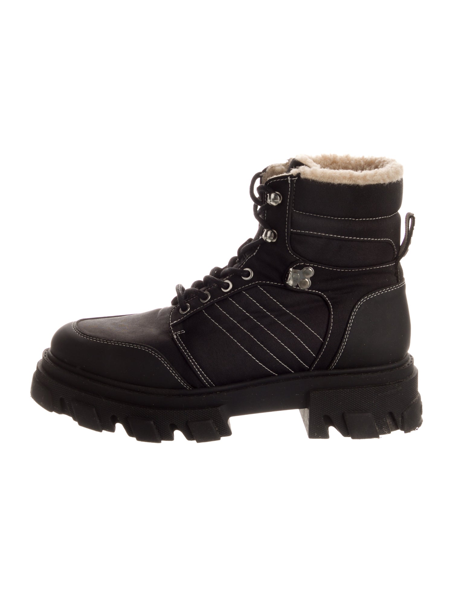 Ganni Nylon Combat Boots