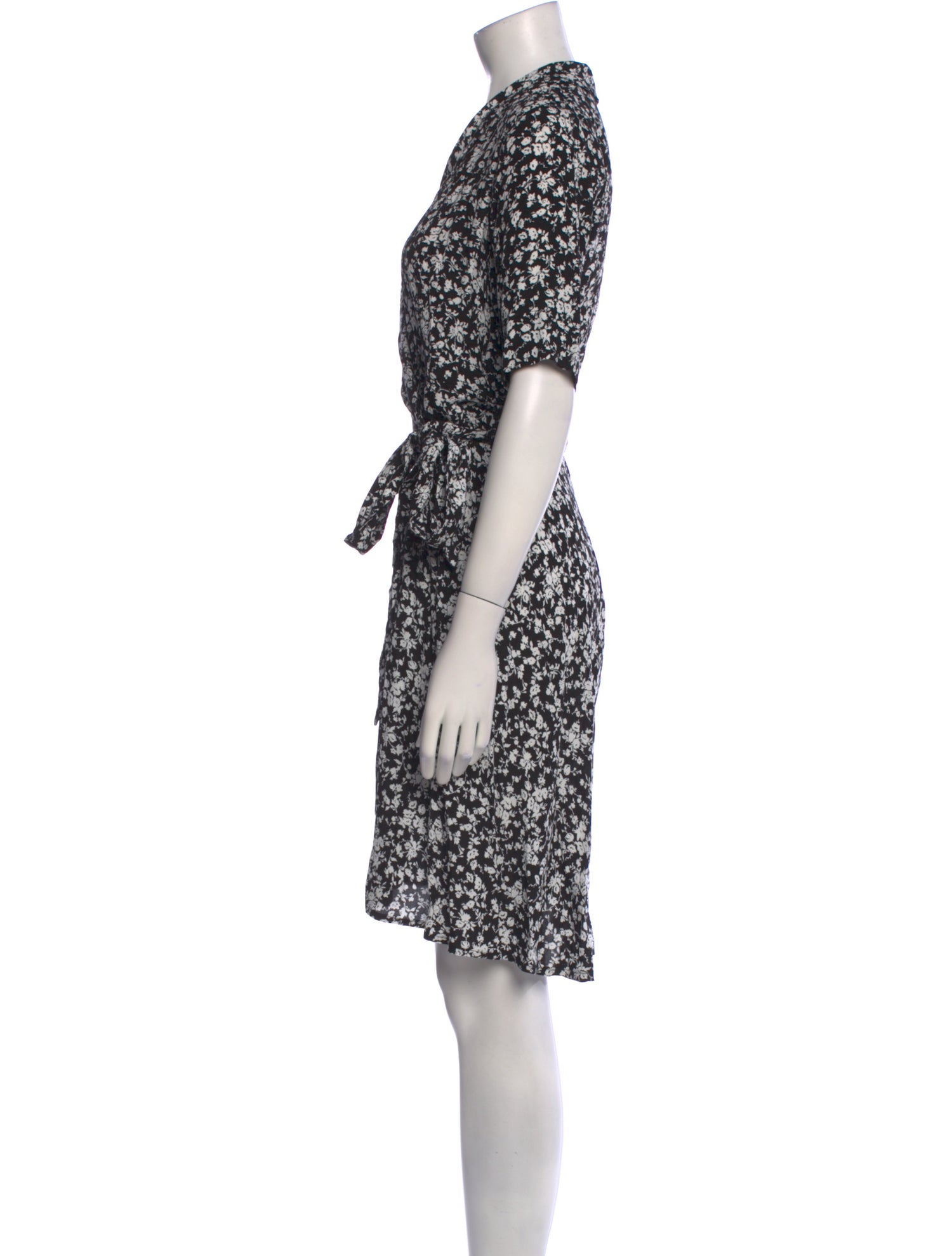 Ganni Floral Print Knee-Length Dress w/ Tags