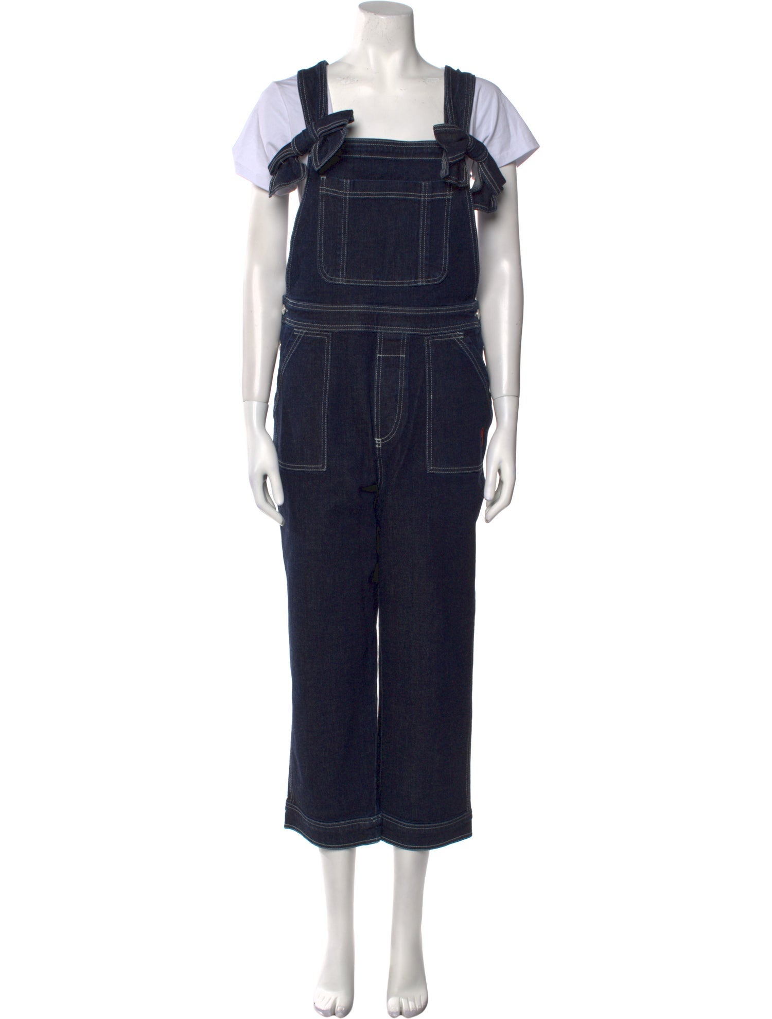 Ganni Square Neckline Jumpsuit