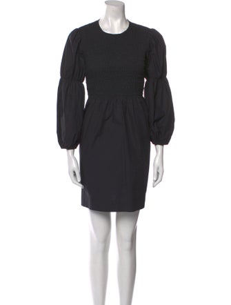Ganni Crew Neck Mini Dress