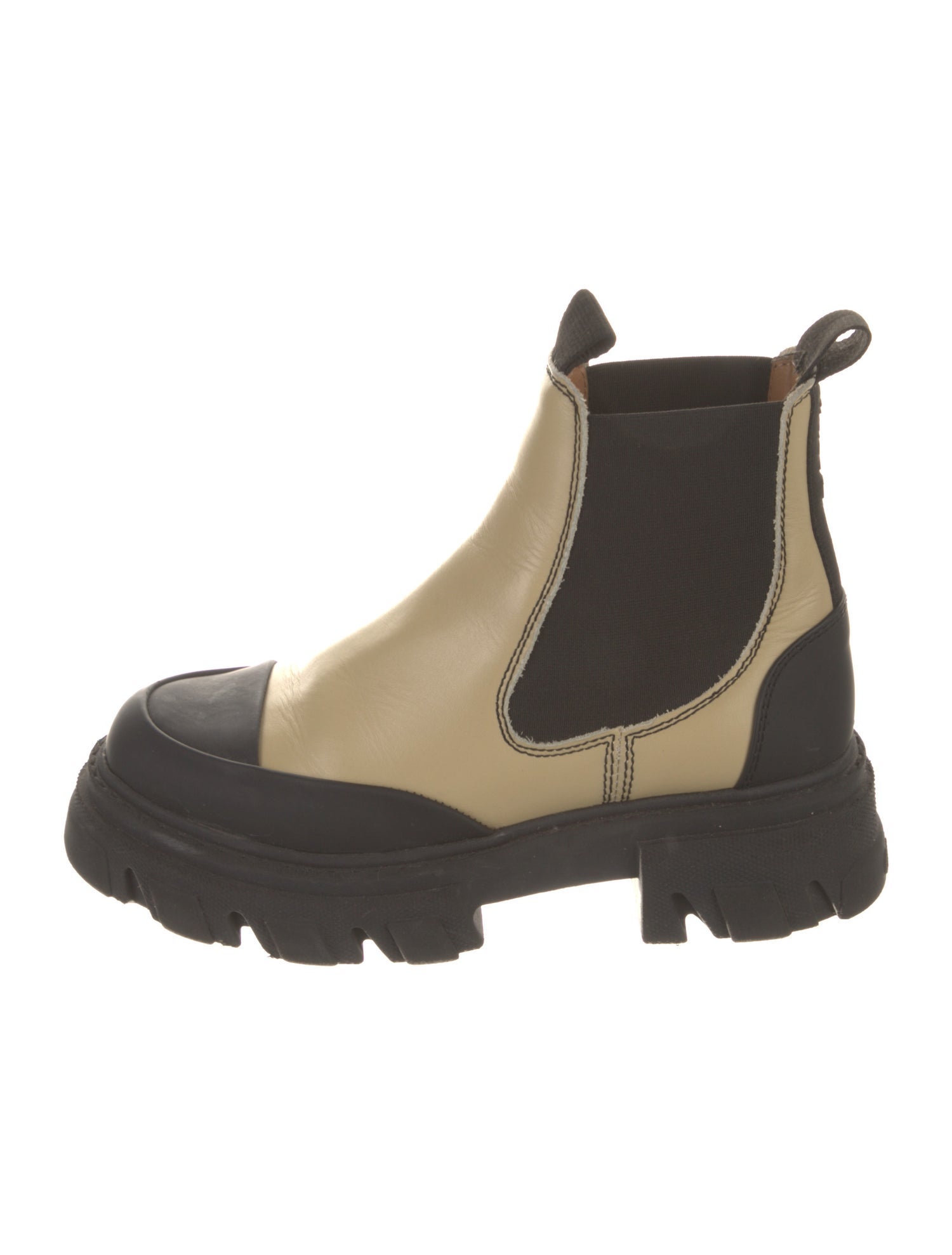 Ganni Leather Chelsea Boots