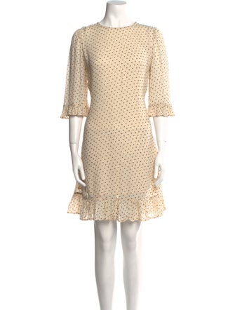 Ganni Polka Dot Print Mini Dress