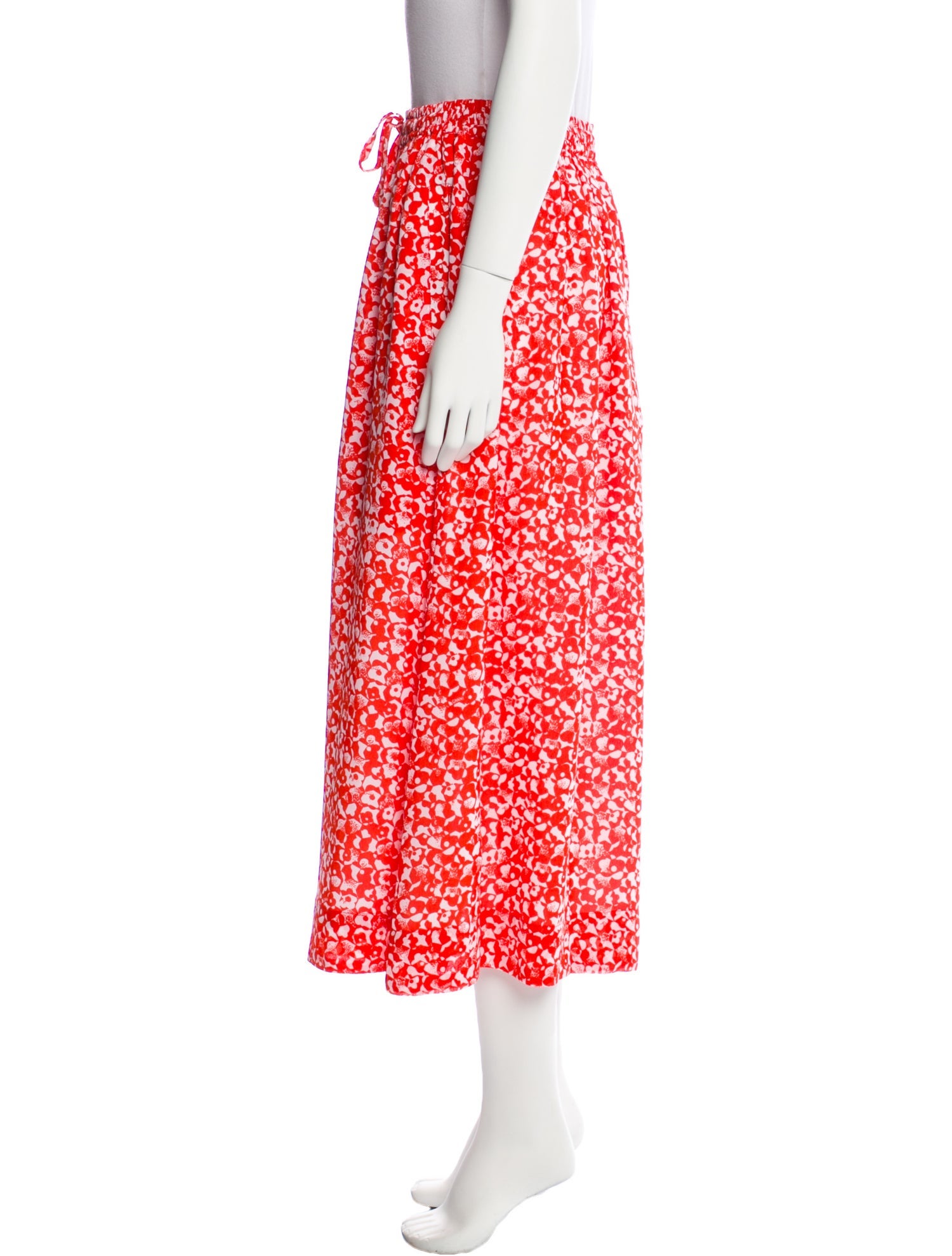 Ganni Floral Print Midi Length Skirt w/ Tags