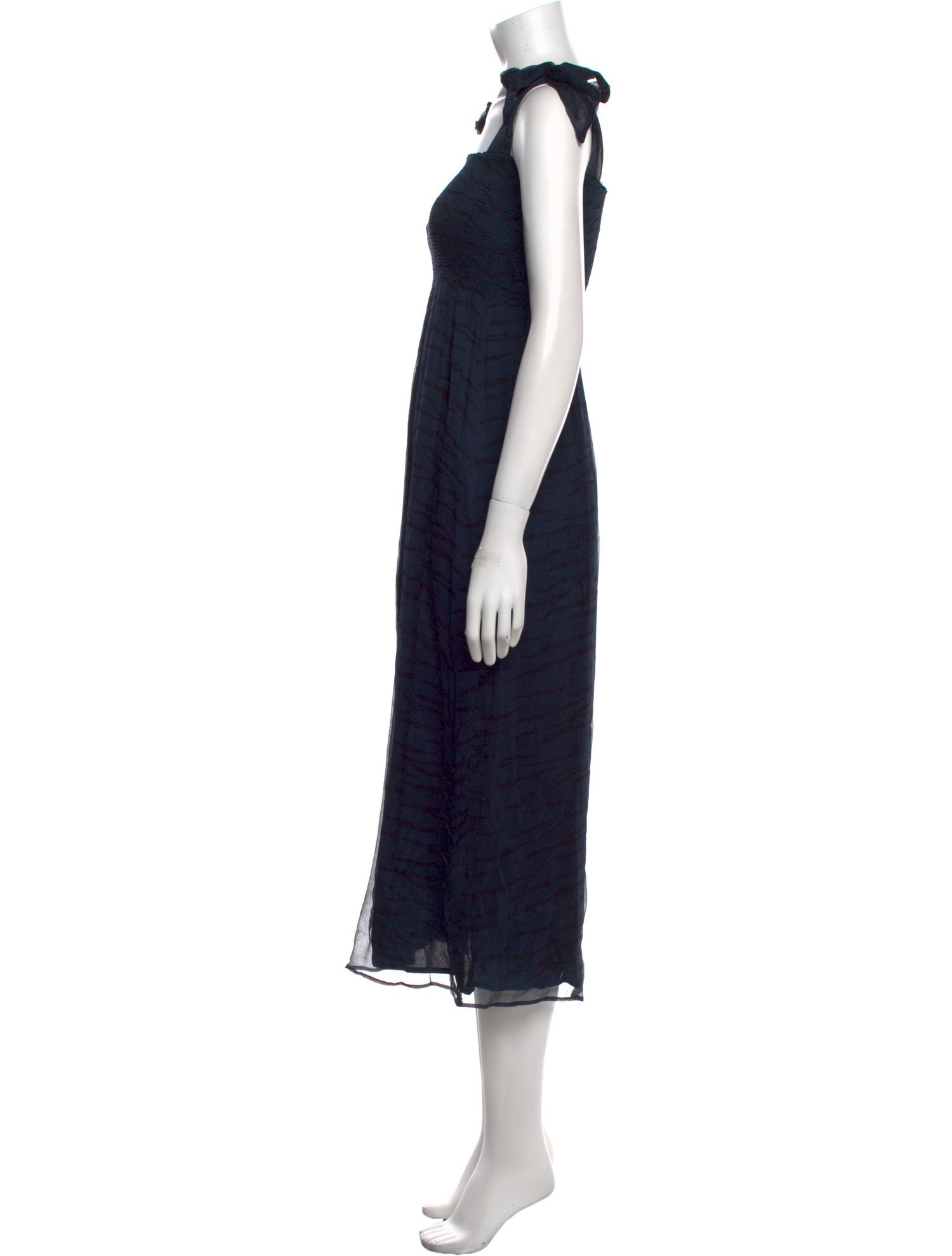 Ganni Square Neckline Long Dress