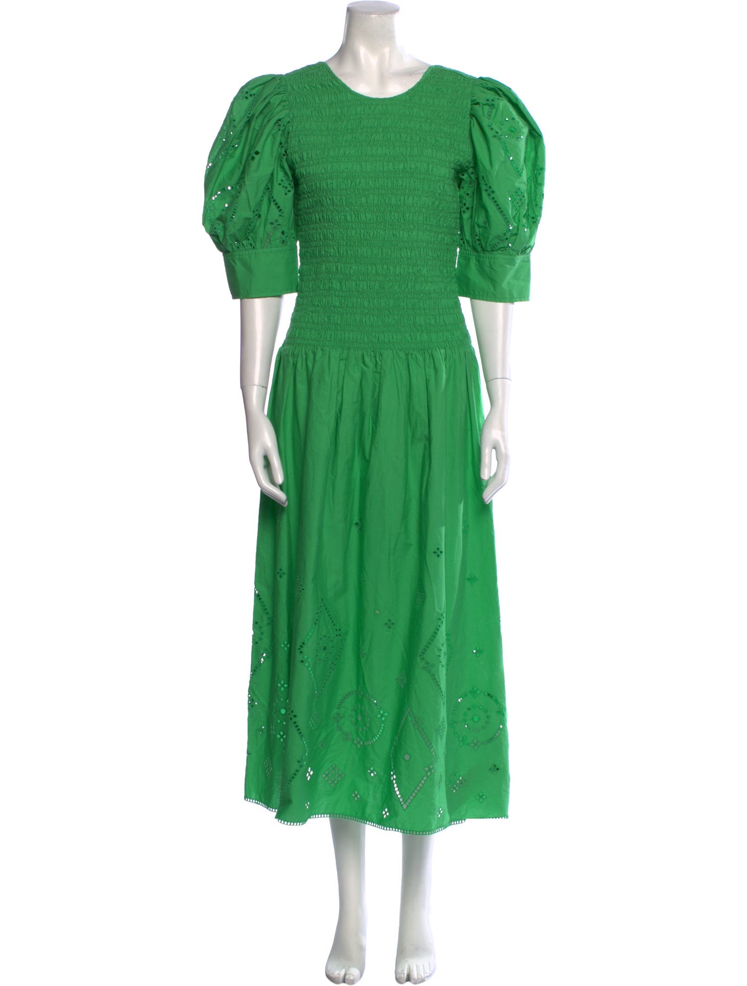 Ganni Crew Neck Long Dress