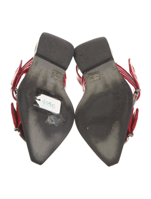 Ganni Patent Leather Slingback Flats