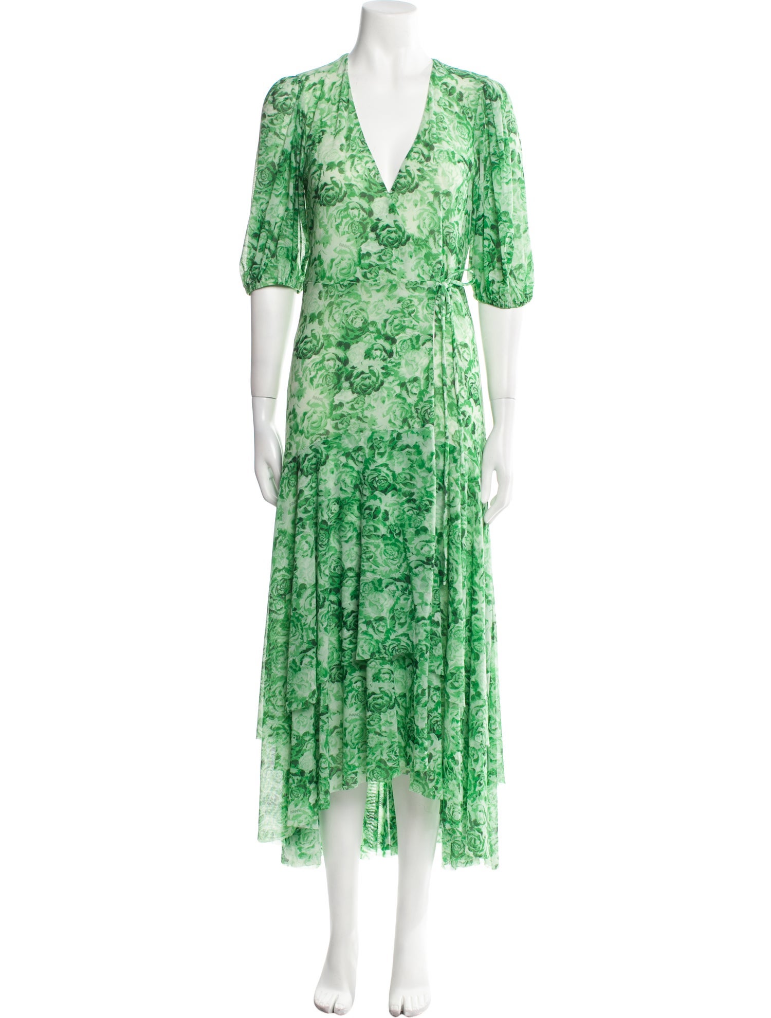 Ganni Floral Print Long Dress