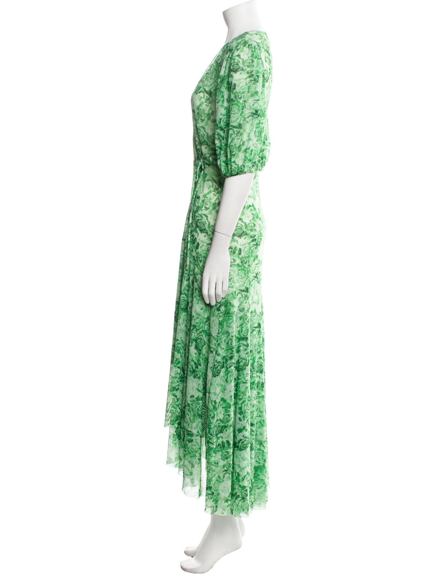 Ganni Floral Print Long Dress
