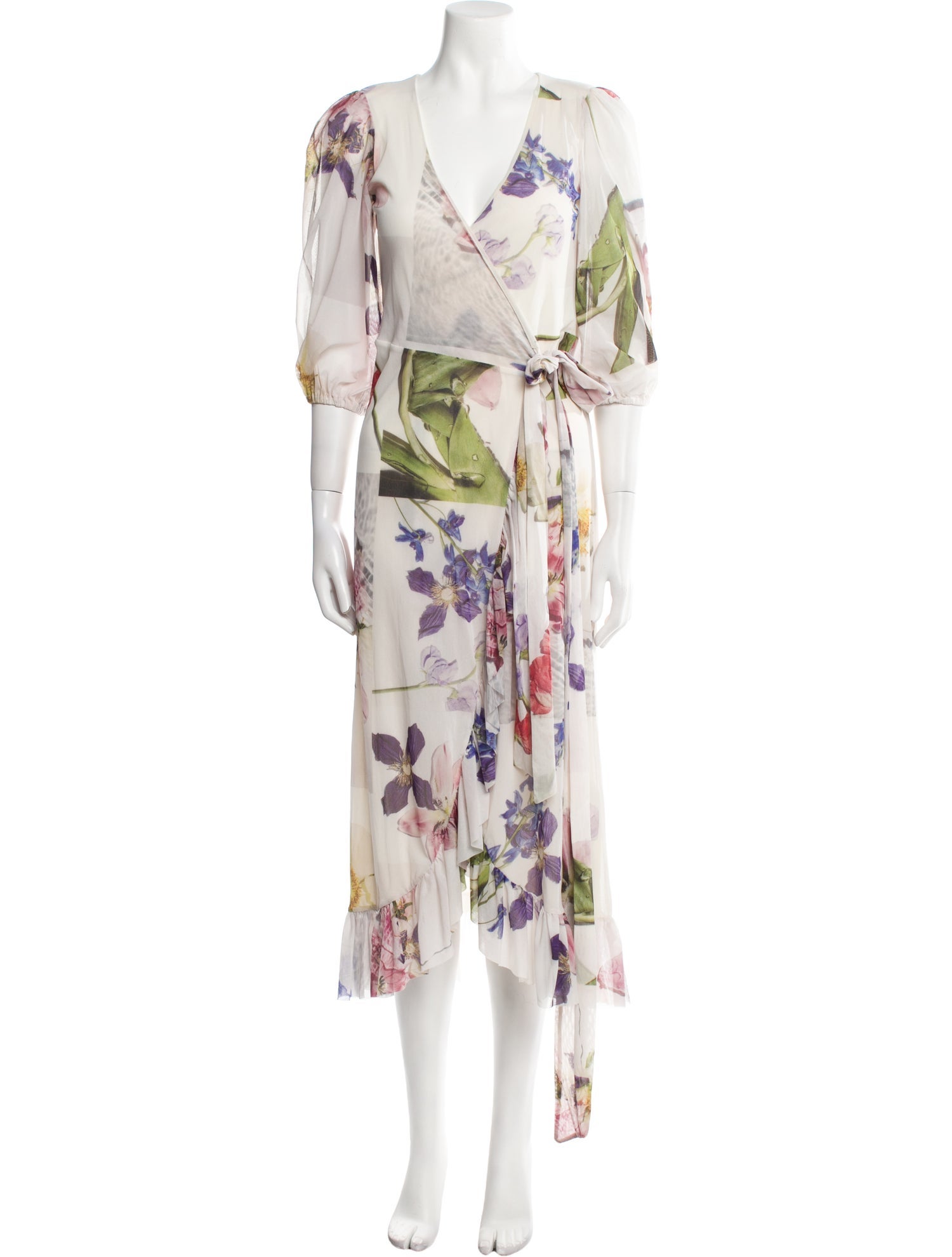 Ganni Floral Print Long Dress