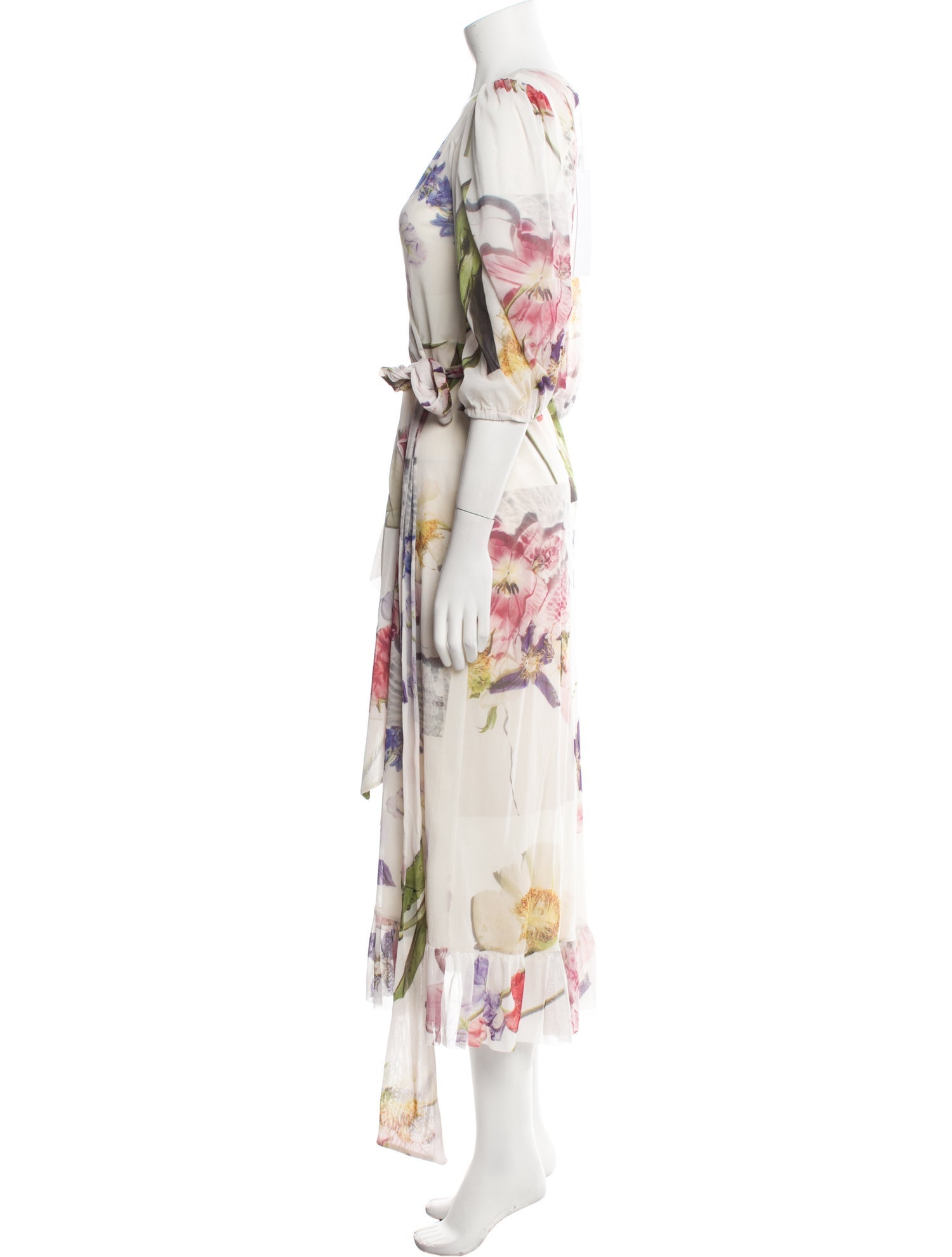 Ganni Floral Print Long Dress
