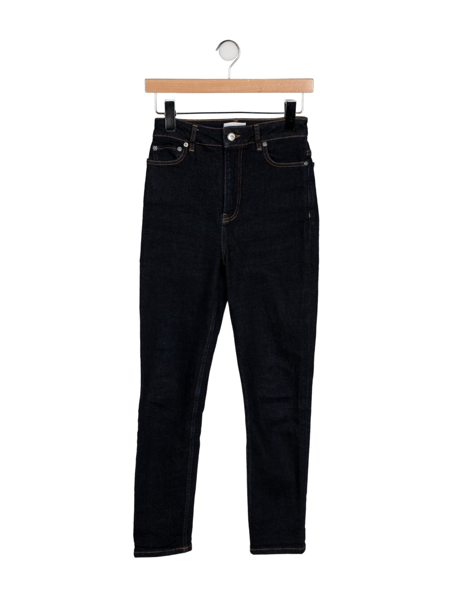 Ganni High-Rise Straight Leg Jeans