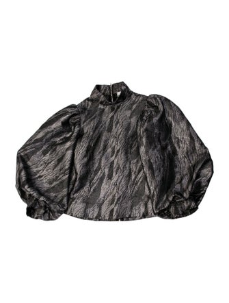 Ganni Strapless Crop Top