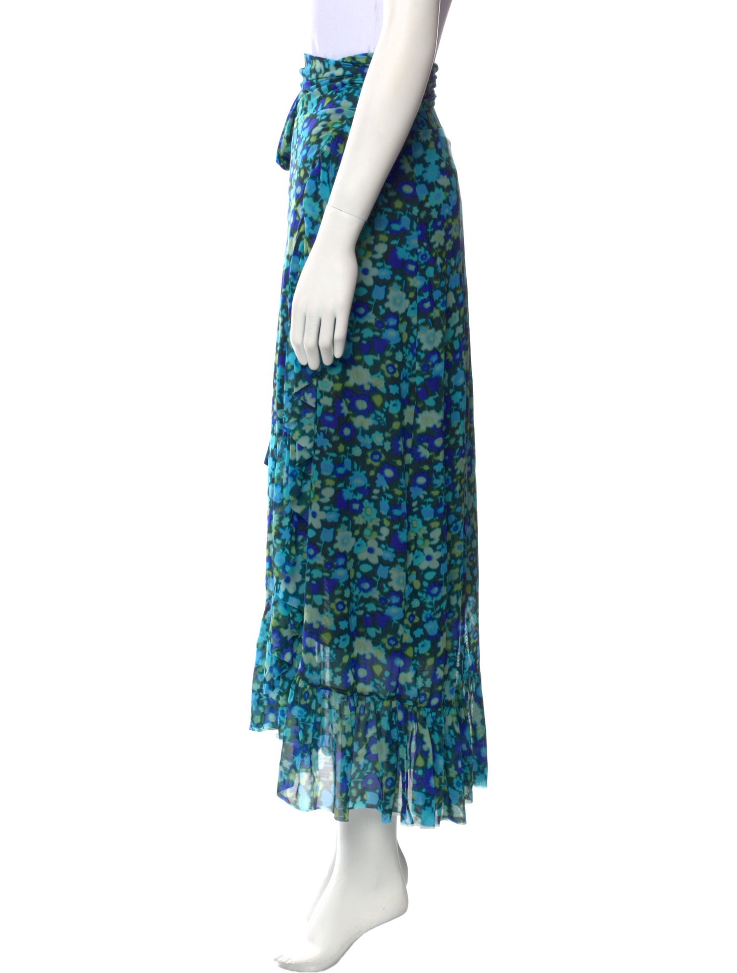 Ganni Floral Print Long Skirt