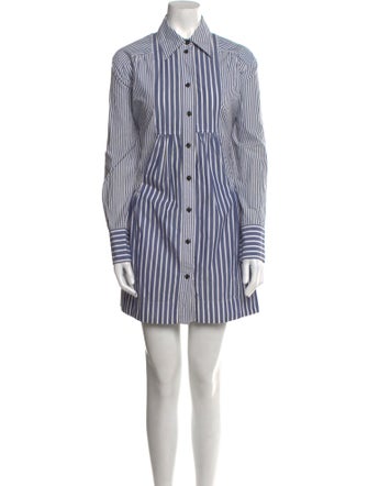 Ganni Striped Mini Dress