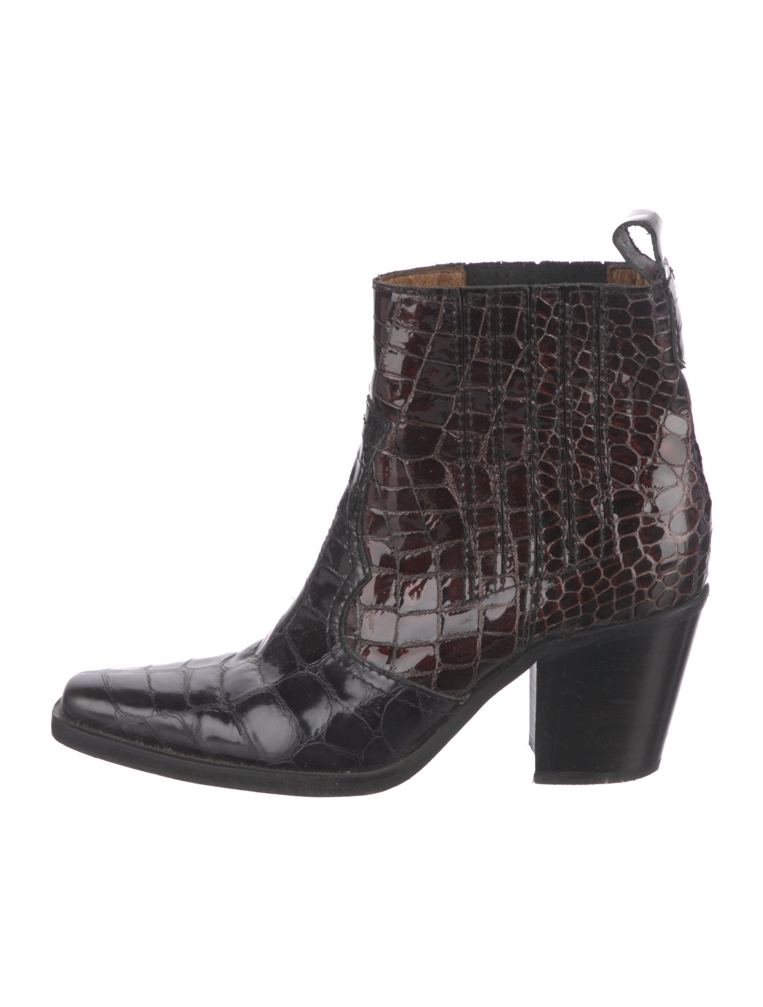 Ganni Leather Chelsea Boots